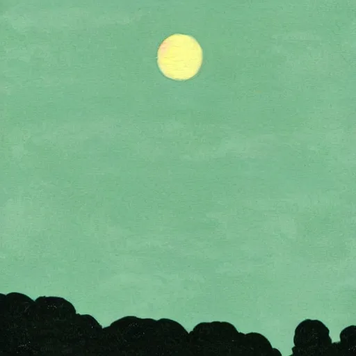 Image similar to plantation, bayou, heavy ink, moon in sky encircled by clouds, cool color palette, green!!!!, mike mignola