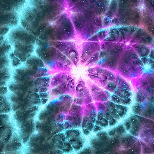 Prompt: Nebula fractal, lots of detail