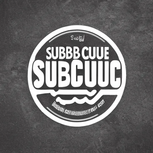 Image similar to logo for Sub Culture including a sub woofer and radio wave hills