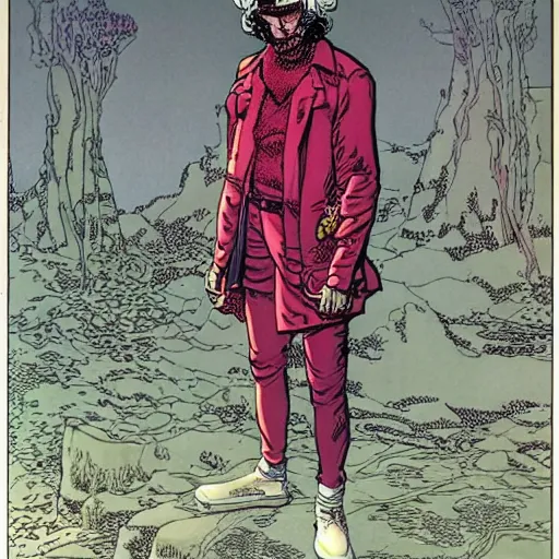 Image similar to a character by moebius