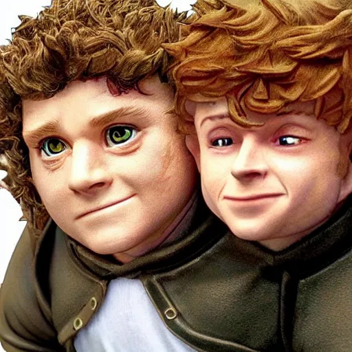 Image similar to sean astin as samwise gamgi in an anime world, incredibly detailed, ultra realistic