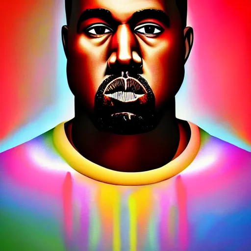 Prompt: Kanye West, artstation hall of fame gallery, editors choice, #1 digital painting of all time, most beautiful image ever created, emotionally evocative, greatest art ever made, lifetime achievement magnum opus masterpiece, the most amazing breathtaking image with the deepest message ever painted, a thing of beauty beyond imagination or words