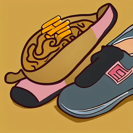 Image similar to wikihow illustration how to put ramen in your shoe