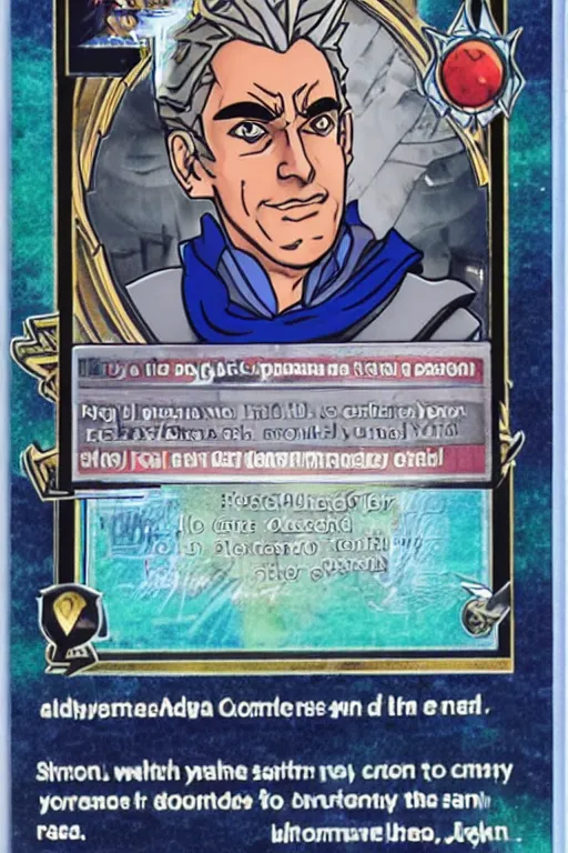 Image similar to jordan peterson as a yugioh card