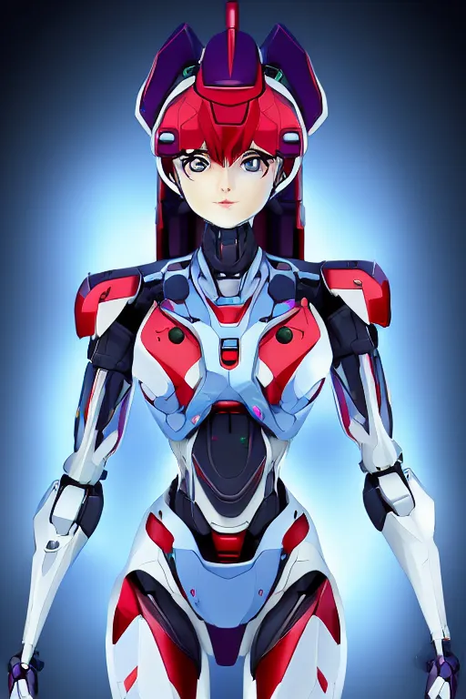 Prompt: heroine, beautiful, female mecha lineart concept, evangelion, full body, ultra detailed, digital art, 8 k, character, realistic, portrait, 3 d, hyperrealistic