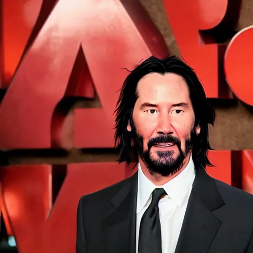 Image similar to Keanu reeves in the pixar film