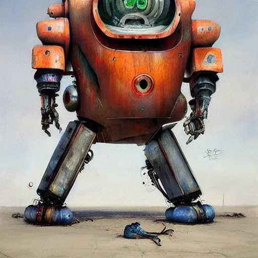 Image similar to huge robot by esao andrews