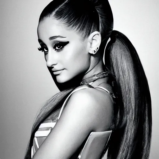 Prompt: ariana grande, retro futuristic fashion, photography award winning, retrofuturistic photo