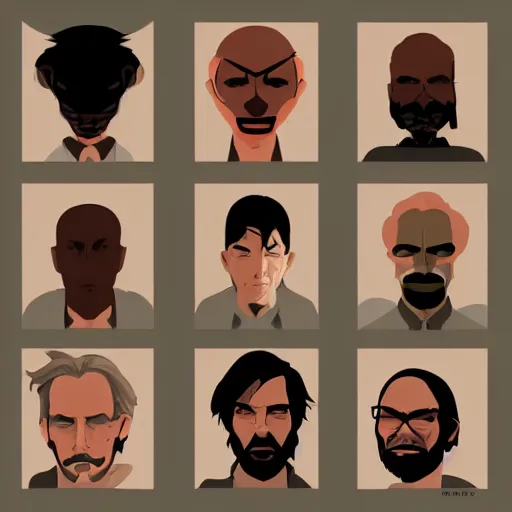 Image similar to face icon vector minimalist steven king, loftis, cory behance hd by jesper ejsing, by rhads, makoto shinkai and lois van baarle, ilya kuvshinov, rossdraws global illumination