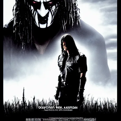 Prompt: movie poster of the crow vs the predator