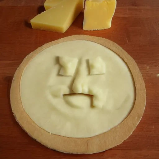 Image similar to cheese john cleese made out of cheese as a cheese