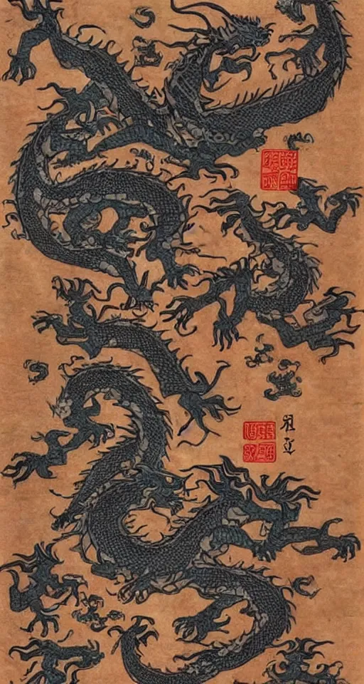 Image similar to dragon has nine sons in china