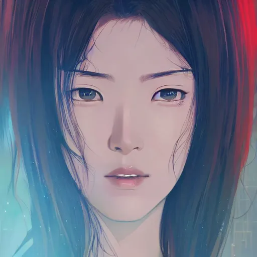 Prompt: jun ji hyun, very very anime!!!, fine - face, realistic shaded perfect face, fine details. anime. realistic shaded lighting poster by ilya kuvshinov katsuhiro otomo ghost - in - the - shell, magali villeneuve, artgerm, jeremy lipkin and michael garmash and rob rey