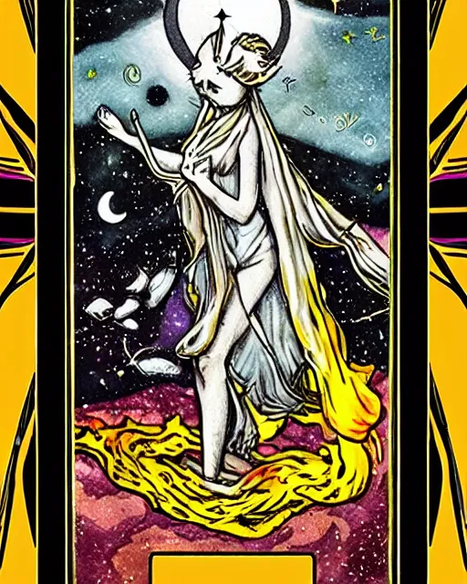 Prompt: Deviant Moon Tarot deck