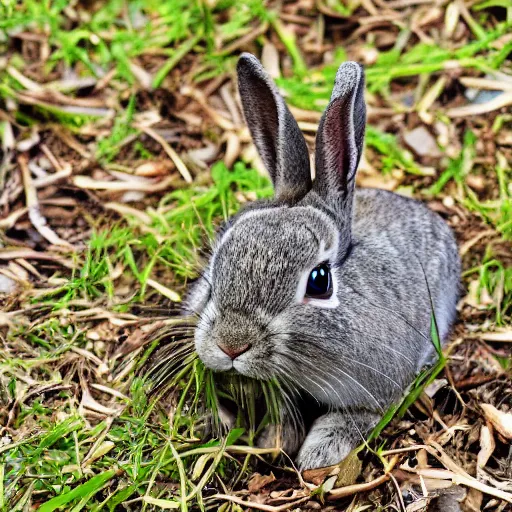 Image similar to a camouflaged rabbit