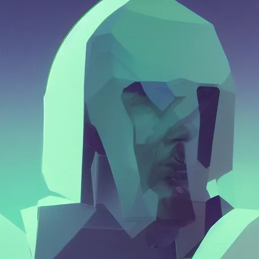 Image similar to beeple portrait made by beeple