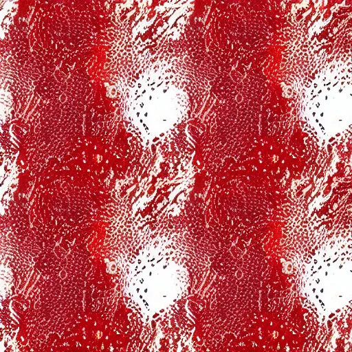 Image similar to dutch pour acrylic paint red and white multicolored pouring pattern realstic micro patterns