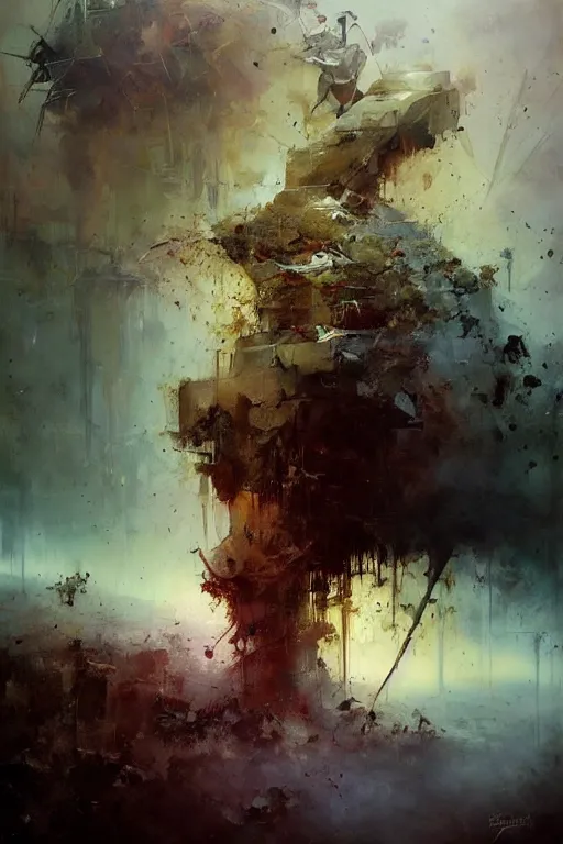 Prompt: contemplation is the womb of treachery., by ryohei hase, by john berkey, by jakub rozalski, by john martin