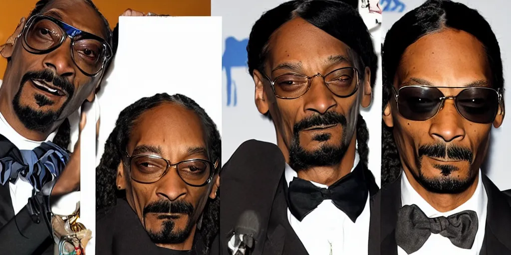 Image similar to snoop dogg's head is a dog