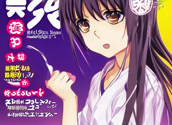 Image similar to ; weekly shonen jump issue 1 4, cover, 2 0 0 0 clannad shuffle toheart event'anime illustration japanese very very beautiful cute girls doing cute things trending on artstation pixiv makoto shinkai smiling super detailed eyes eyebrowless symmetry face visual novel hairpin star