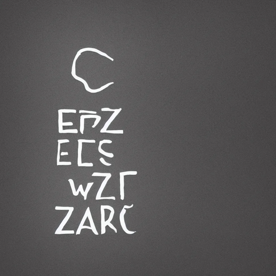 Image similar to logo for the word ersatz, simple, black and white, high contrast