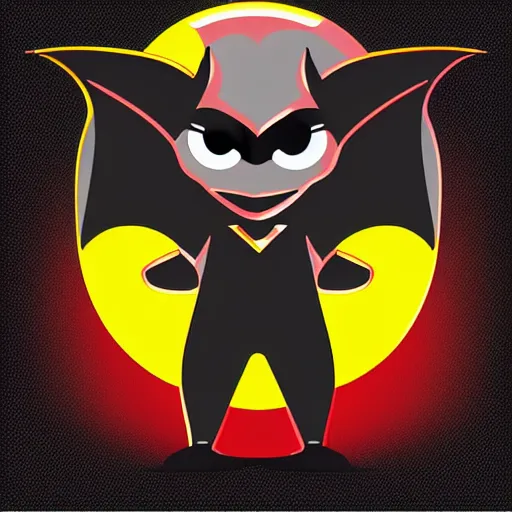 Image similar to Cute Imp, Bat, esports logo, vector, colorful