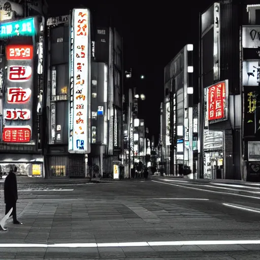 Prompt: old man at tokyo at night, neon rim light, 4k, photorealistic, hd