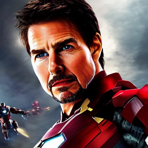 Image similar to tom cruise as iron man