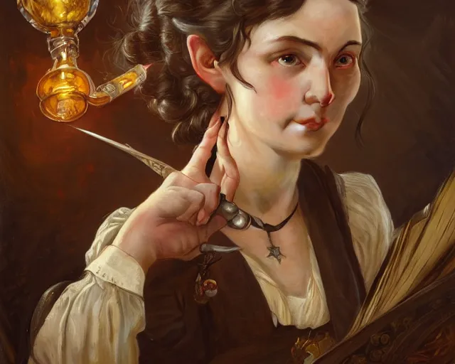 Prompt: photography of charles spencelayh, deep focus, d & d and mtg, fantasy, intricate, elegant, highly detailed, digital painting, artstation, concept art, matte, sharp focus, illustration, hearthstone, art by artgerm and greg rutkowski and alphonse mucha