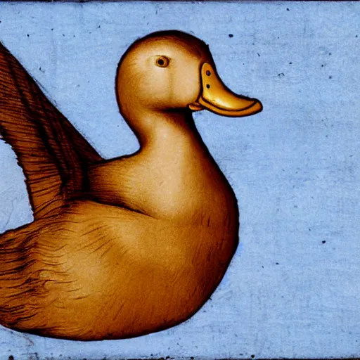 Prompt: Leonardo da Vinci duck