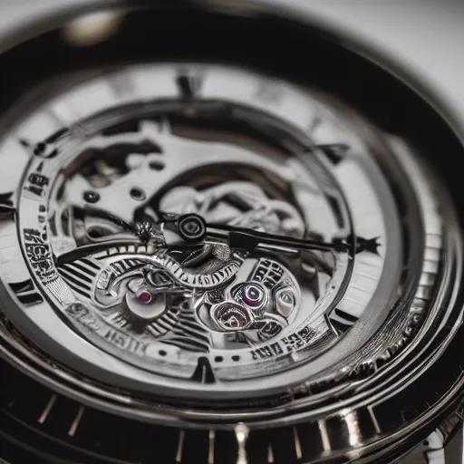 Prompt: close-up photograph of a wristwatch, incredibly detailed, studio lighting, 50mm lens