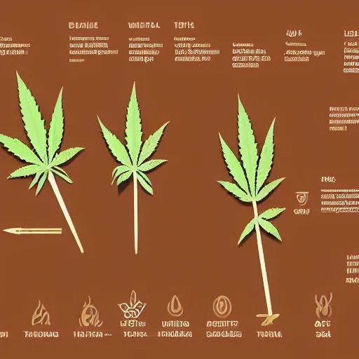 Prompt: a weed joint, technical breakdown diagram of a weed joint, illustrating all it's parts