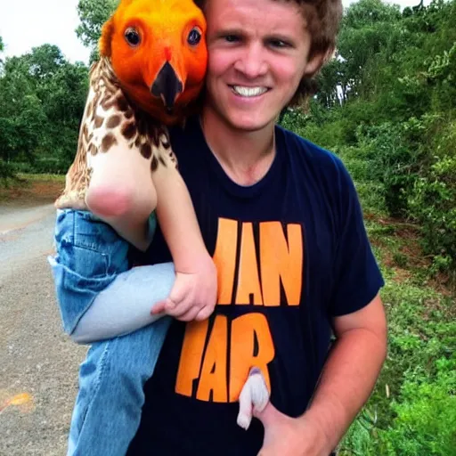 Image similar to human parrot