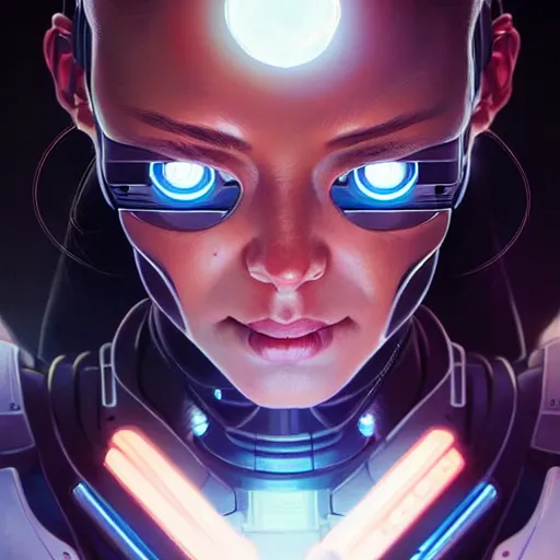 Prompt: cyborg, female, asian, science fiction, portrait, highly detailed, digital painting, beautiful eyes, concept art, sharp focus, illustration, art by artgerm and greg rutkowski and magali villeneuve and ilya kuvshinov!