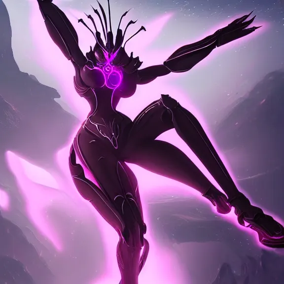 Image similar to highly detailed giantess shot exquisite warframe fanart, looking up at a giant 500 foot tall beautiful stunning saryn prime female warframe, as a stunning anthropomorphic robot female dragon, looming over you, dancing elegantly over you, your view upward between the legs, white sleek armor with glowing fuchsia accents, proportionally accurate, anatomically correct, sharp robot dragon paws, two arms, two legs, camera close to the legs and feet, giantess shot, upward shot, ground view shot, paw shot, leg and thigh shot, epic low shot, high quality, captura, realistic, professional digital art, high end digital art, furry art, macro art, giantess art, anthro art, DeviantArt, artstation, Furaffinity, 3D realism, 8k HD octane render, epic lighting, depth of field