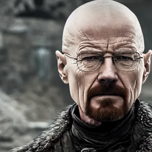 Prompt: Walter white in the game of thrones