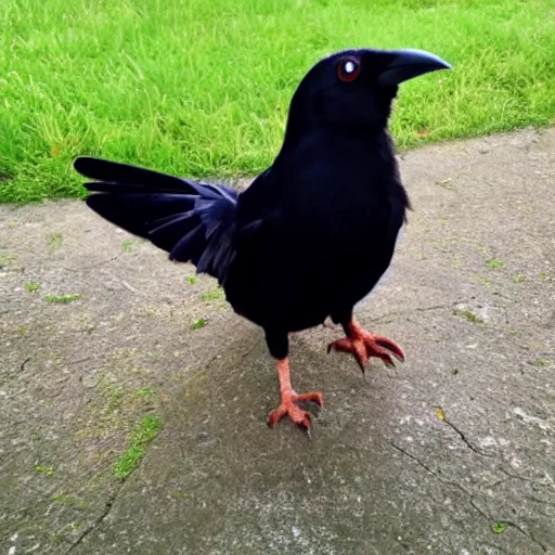 Prompt: a pokemon crow.