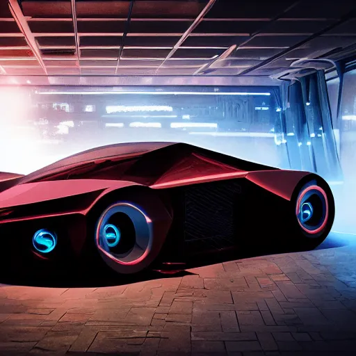 Image similar to cyberpunk car, photorealism, professional photography