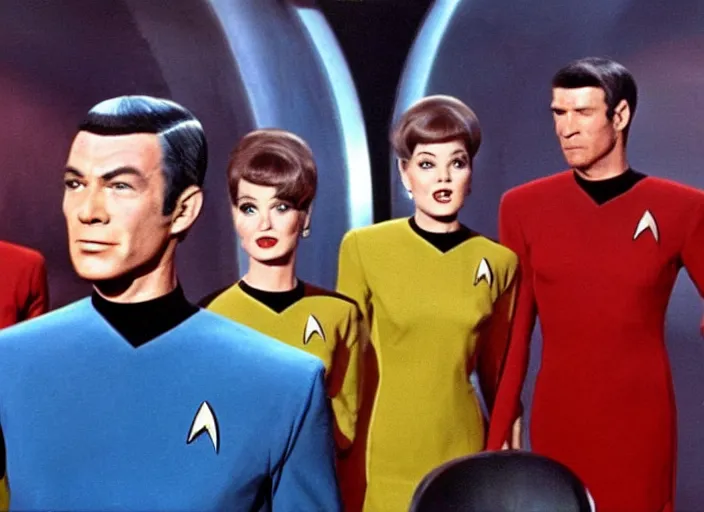 Prompt: a still from 1 9 6 0 s star trek