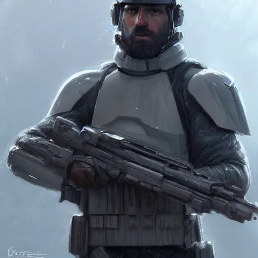 Image similar to star wars concept art by greg rutkowski, soldier wearing the hapes consortium troopers tactical gear, highly detailed portrait, digital painting, artstation, concept art, smooth, sharp foccus ilustration, artstation hq