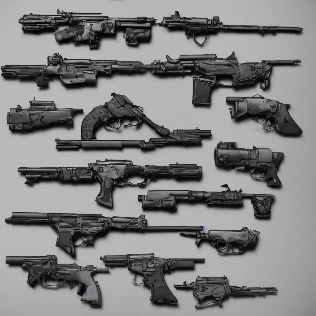 Prompt: guns very sexy, highly detailed, photorealistic