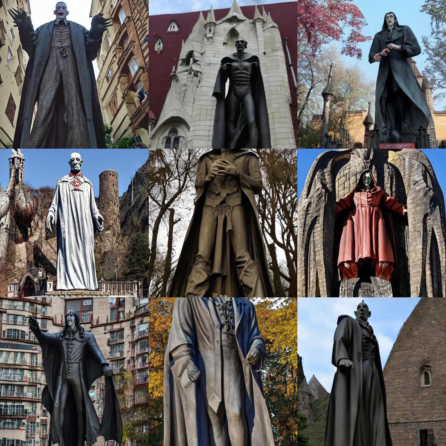 Prompt: the largest statue of Dracula in the world