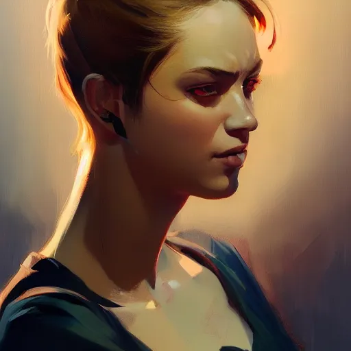 Image similar to A potrait of gigachad, perfect face, fine details. Night setting. Realistic shaded lighting poster by Ilya Kuvshinov katsuhiro, magali villeneuve, artgerm, Jeremy Lipkin and Michael Garmash, Rob Rey and Kentarõ Miura style, trending on art station