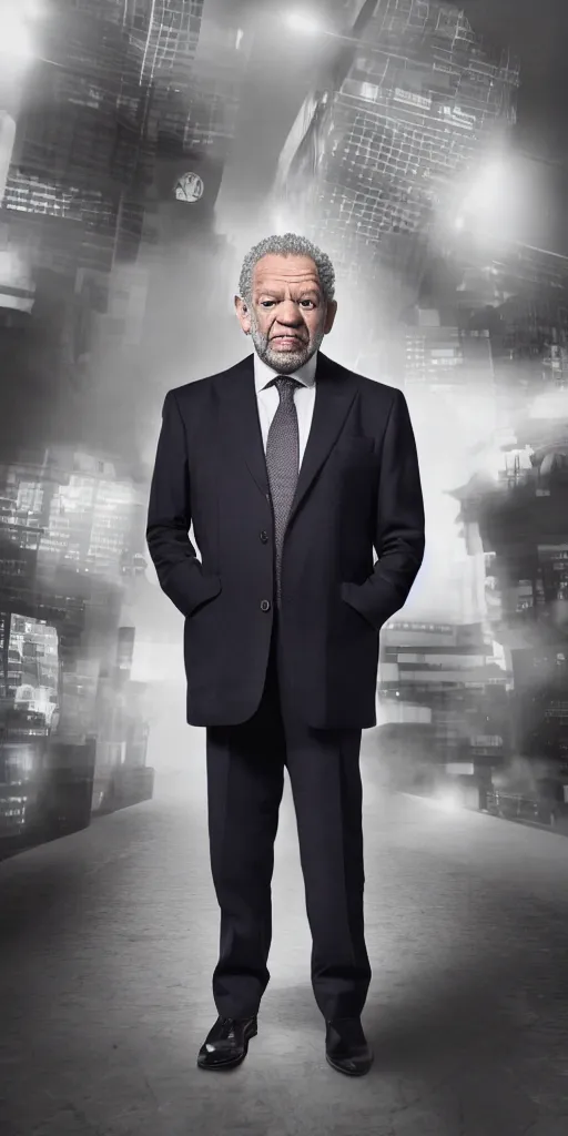 Image similar to alan sugar turning into an advert, the apprentice, hyperdetailed, 8 k