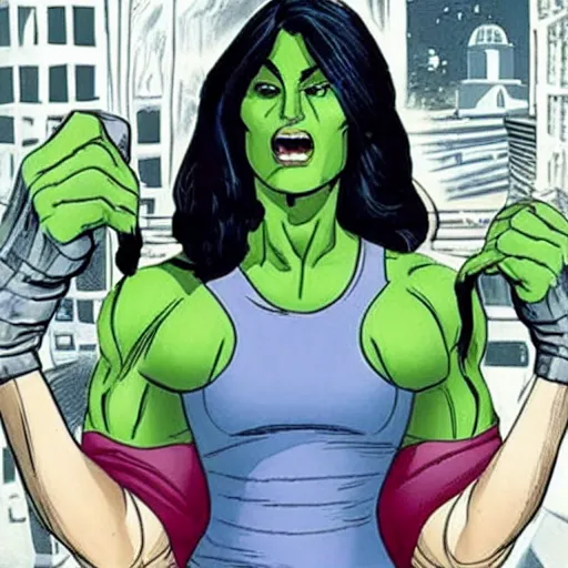 Image similar to promotional photo of robert de niro playing she-hulk in she-hulk (2022),