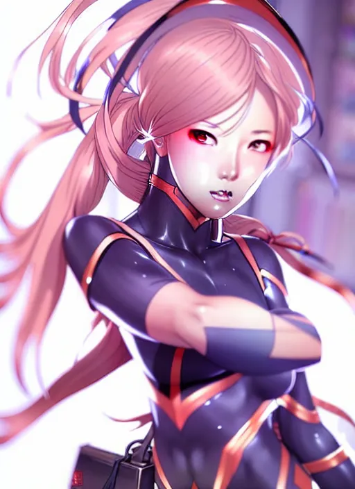 Prompt: an anime portrait of honkai impact 3 rd character mei raiden, by sakimichan, stanley artgerm lau, wlop, rossdraws, james jean, andrei riabovitchev, marc simonetti, tranding on artstation