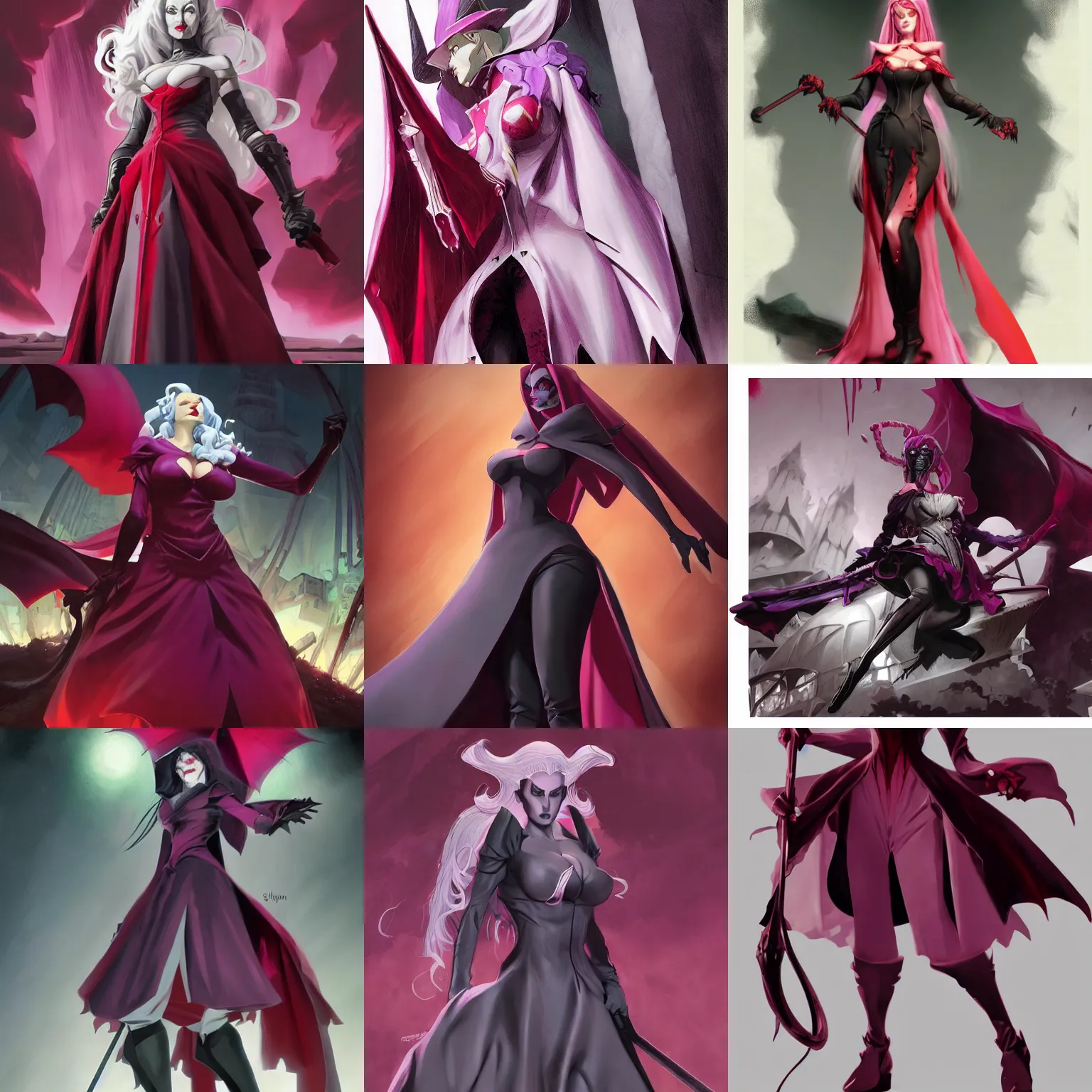 Prompt: Shalltear from Overlord, style by eddie mendoza, raphael lacoste, alex ross, vampire