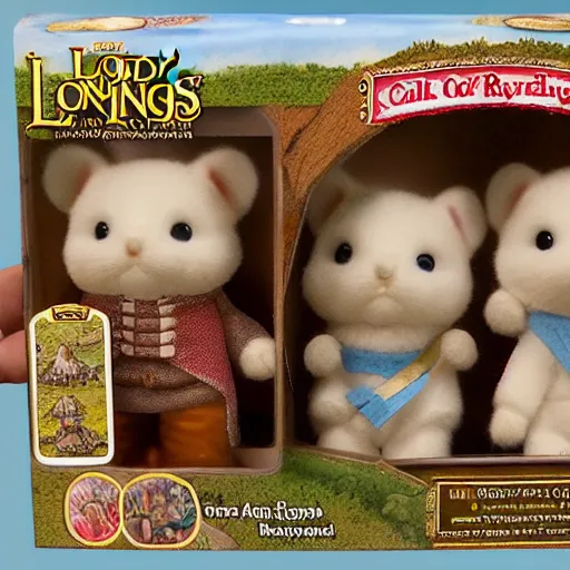 Prompt: lord of the rings calico critters