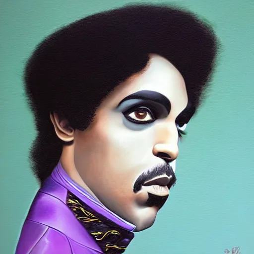 Prompt: amazing award winning portrait photo of prince the artist, very detailed