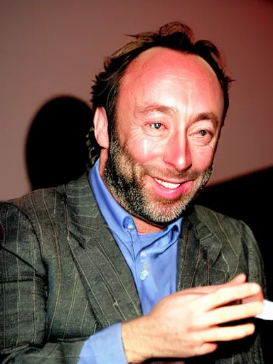 Image similar to a photograph of jimmy wales with wikipedia